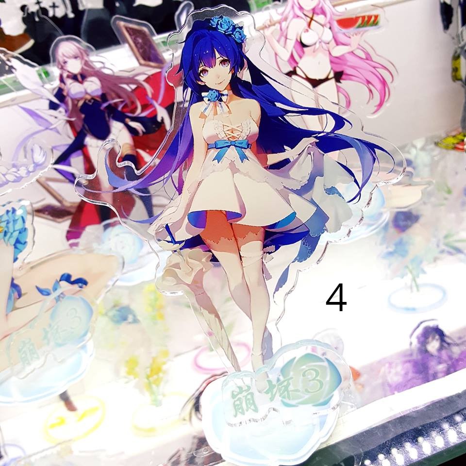 Mô Hình Standee acrylic anime hình Honkai Impact 3