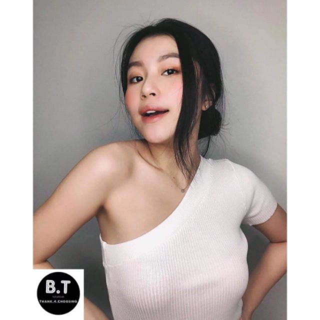 Áo lệch vai len montoghi hàng Quảng Châu | BigBuy360 - bigbuy360.vn