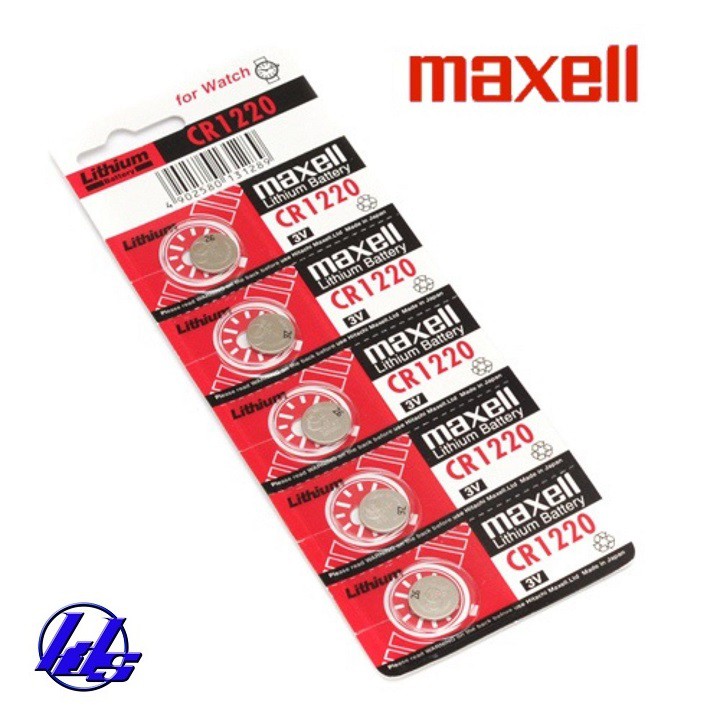 Pin CR1220 Maxell lithium 3V - Vỉ 1 viên