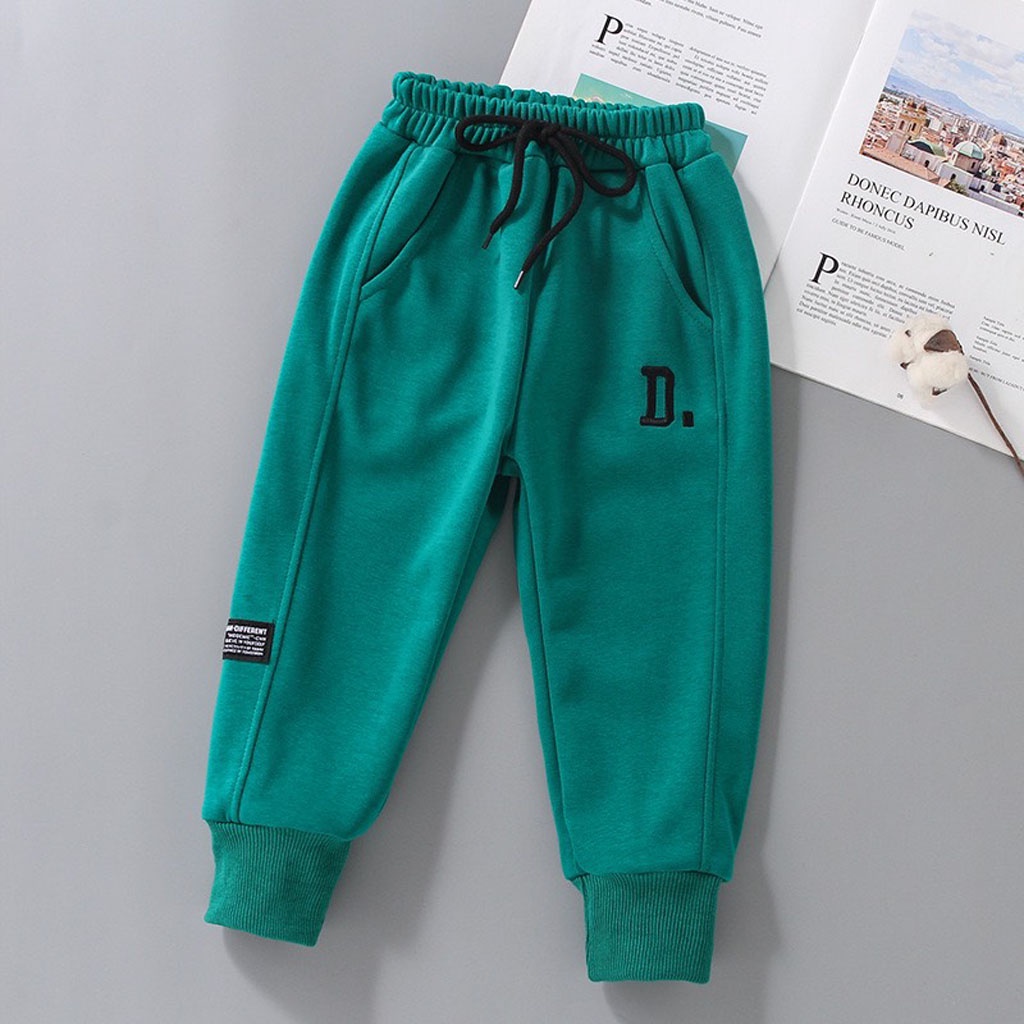 Quần Nỉ Bông Thêu Chữ Cho Bé Trai, Quần Dài Thu Đông Cho Bé Chất Nỉ Bông Cao Cấp Từ 7-28kg - LILA KIDS