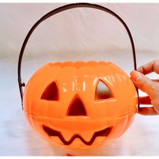giỏ bí ngô halloween có quai xách/ giỏ bí Ngô