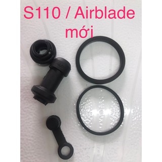 Sim piston + che bụi heo dầu Honda S110,Airblade 1 piston