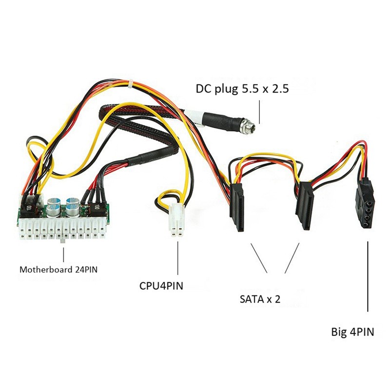 Nguồn Cấp Điện Dc 12v 24pin Pico Atx 150w Psu Mini Itx 4pin Cpu, Dc 12v 150w