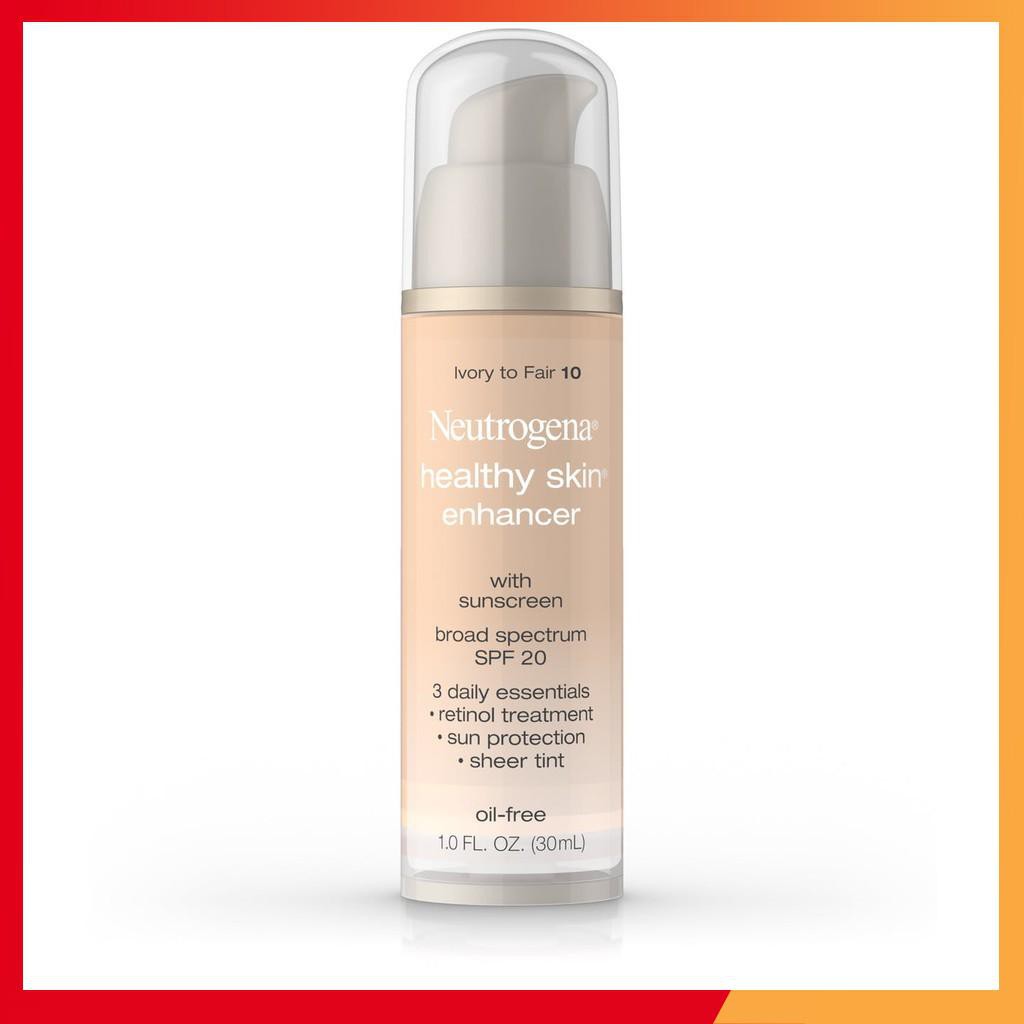 Kem nền trang điểm Neutrogena Healthy Skin Enhancer Broad Spectrum SPF 20 Hàng Mỹ Mỹ phẩm xách tay