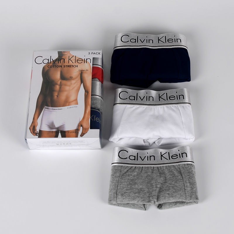 Quần lót boxer Calvin Klein CK vải cotton mềm mại cho nam