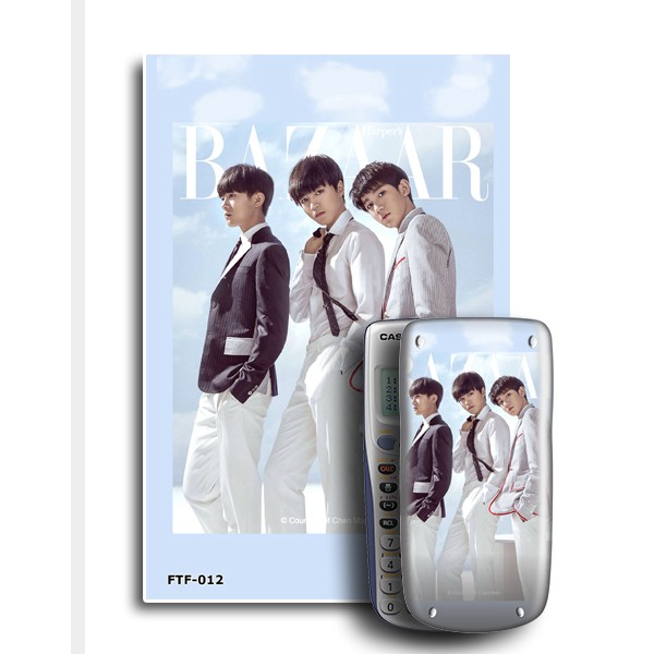 Decal trang trí máy tính Casio/Decal trang trí máy tính Vinacal Fan TF Boys 012
