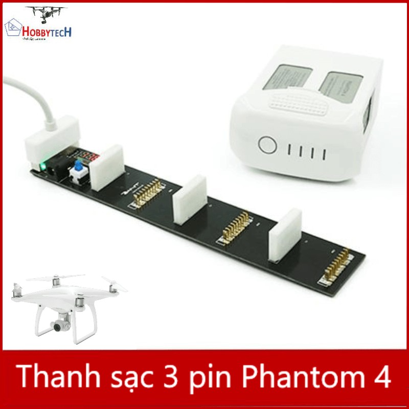 Thanh sạc thường 3 pin Phantom 4 - BH 3 tháng, đổi mới 7 ngày nếu có lỗi NSX - Phụ kiện flycam DJI Phantom 4