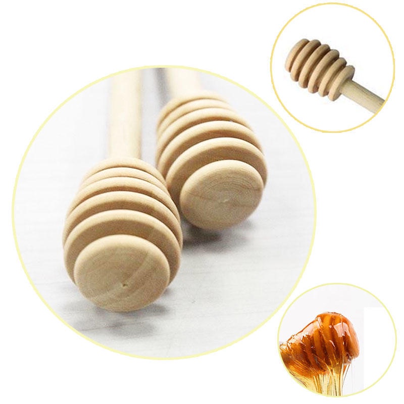 1 Muỗng Gỗ Múc Mật Ong/Mật Ong Có Tay Cầm Dài Tiện Dụng Cho Nhà Bếp HHTJP5