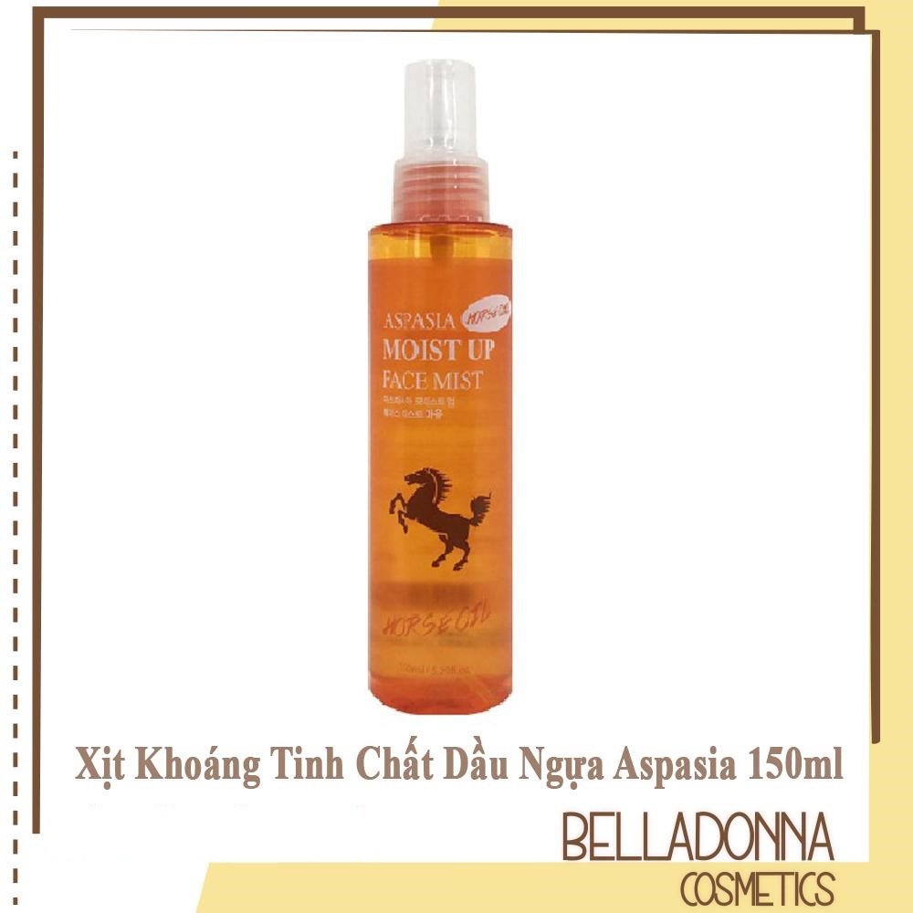 Xịt Khoáng Tinh Chất Dầu Ngựa Aspasia Moist Up Face Mist Horse Oil 150ml