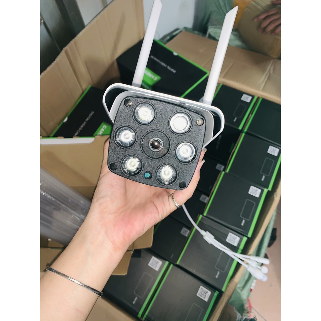 Camera wifi thân ngoài trời ICSEE/XMEYE - PORT 34567/ 2.0 soi ban đêm có màu