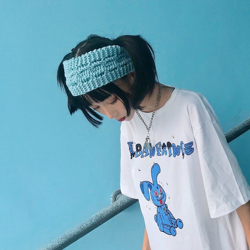 NRVP Áo Thun Ngắn Tay Form Rộng Mẫu 2021 Theo Phong Cách Hàn Quốc Dành Cho Nữ