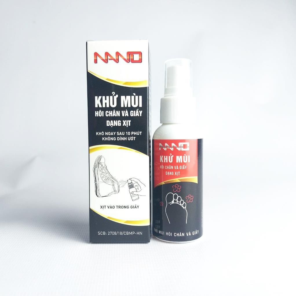 Xịt Khử Mùi Giày Dép, Hôi Chân Diệt Khuẩn Công Nghệ Nano Mới Nhất