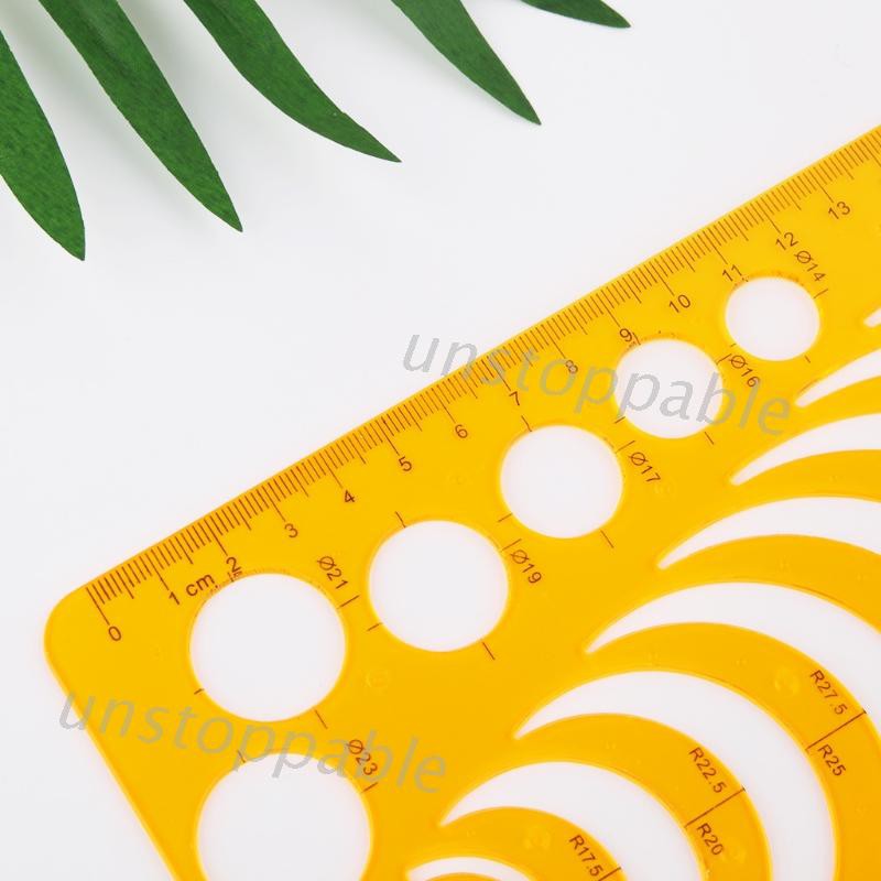 K Resin Template Ruler Stencil Measuring Tool For Drawing Many Size Round Circle