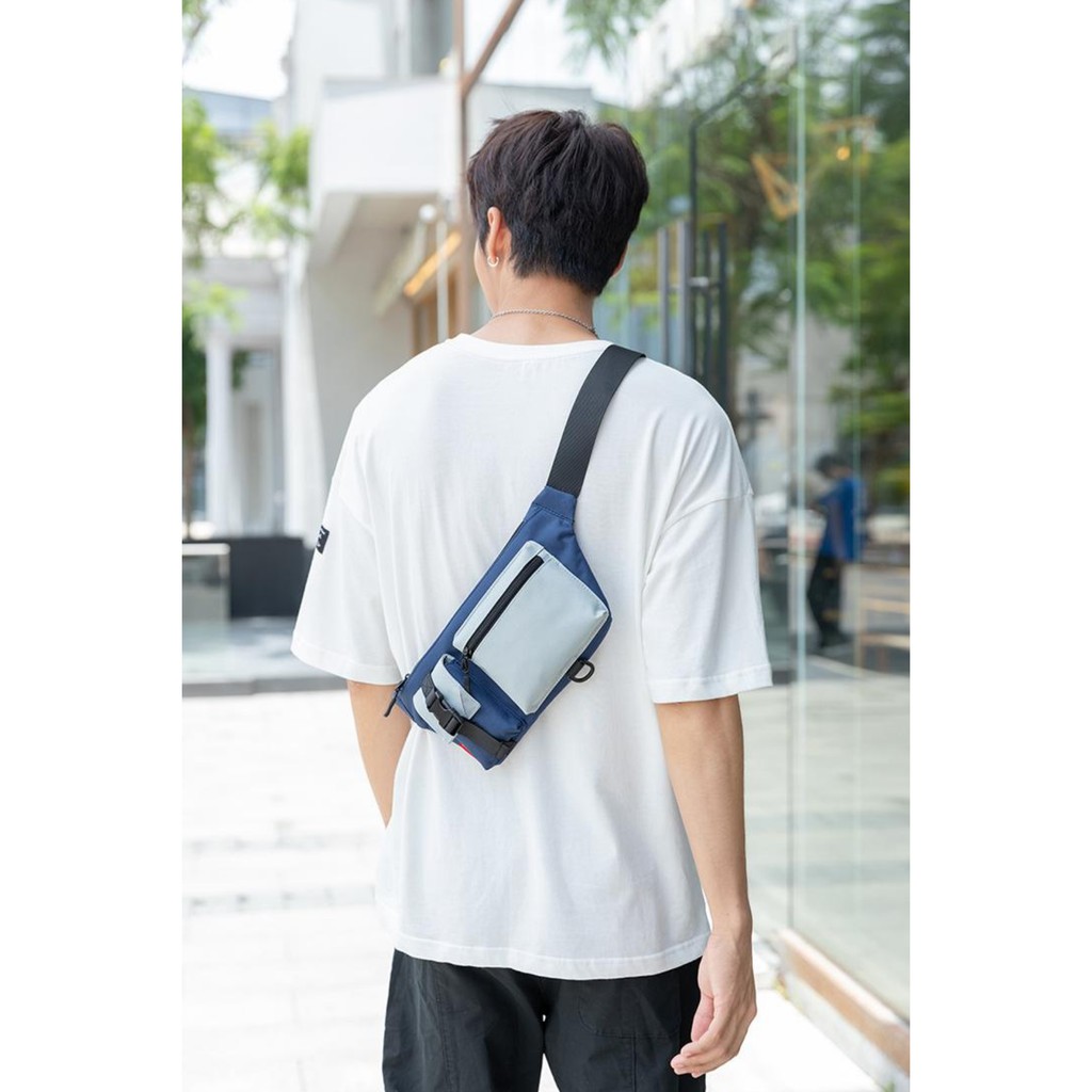 Túi Đeo Hông Nam Thời Trang Màu Xanh Đen Cao Cấp Túi Bao Tử Đeo Chéo Vai Lưng Bụng KABE51 | BigBuy360 - bigbuy360.vn