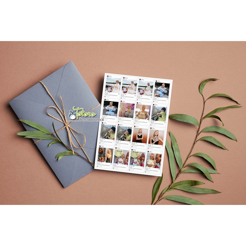 Hình dán Lisa Blackpink khổ a4 chưa cắt