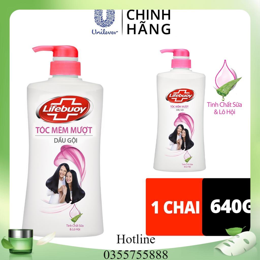 Dầu Gội Lifebuoy Tóc Mềm Mượt 640g