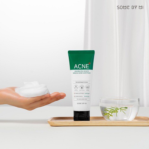 [Mã FMCGMALL -8% đơn 250K] Sữa Rửa Mặt Some By Mi AHA-BHA-PHA 30 Days Miracel Acne Clear Foam 100ml | BigBuy360 - bigbuy360.vn