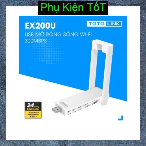 Kích sóng WiFi Totolink EX200U - 300Mbps mini nhỏ gọn | BigBuy360 - bigbuy360.vn