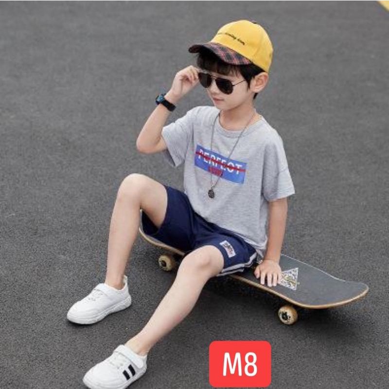Bộ thể thao bé trai chất cotton mát
