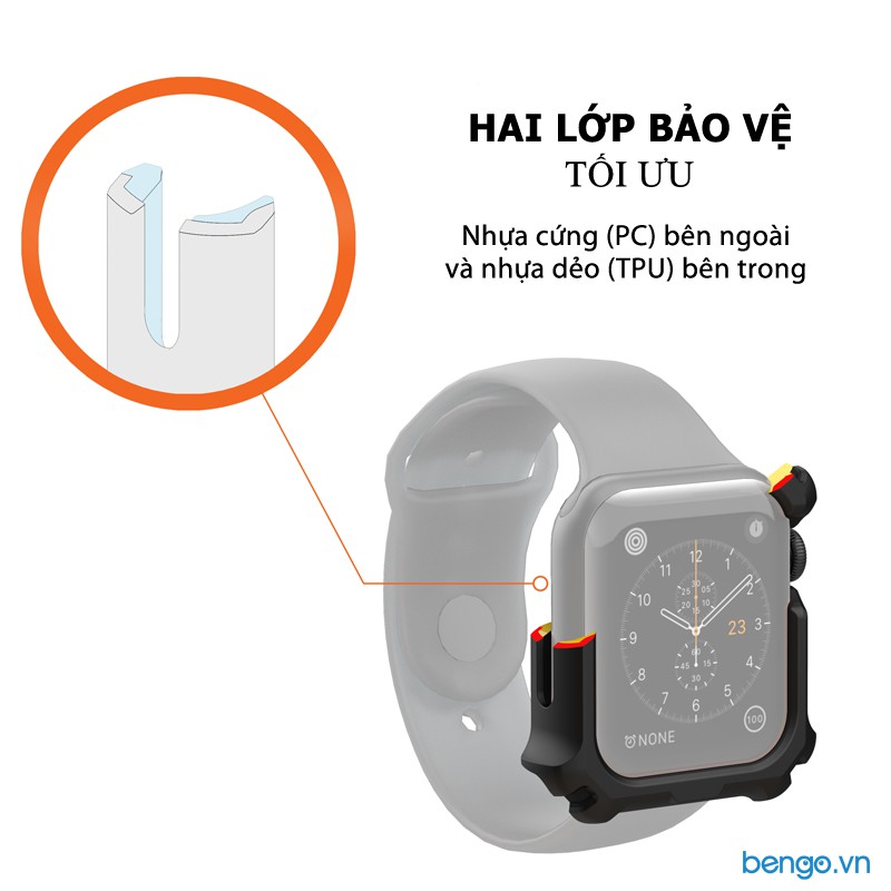 [Mã 267ELSALE hoàn 7% đơn 300K] Ốp Apple Watch Series 4/5 UAG WATCH CASE 44mm