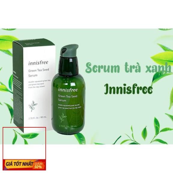 Sỉ- Tinh chất trà xanh innisfree cung cấp độ ẩm, sáng da, se lỗ chân lông The Green Tea Seed Serum