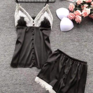 [ Đen - Đỏ - Cam ] ĐỒ BỘ MẶC NHÀ - BỘ NGỦ PHI LỤA HÀNG QUẢNG CHÂU CAO CẤP