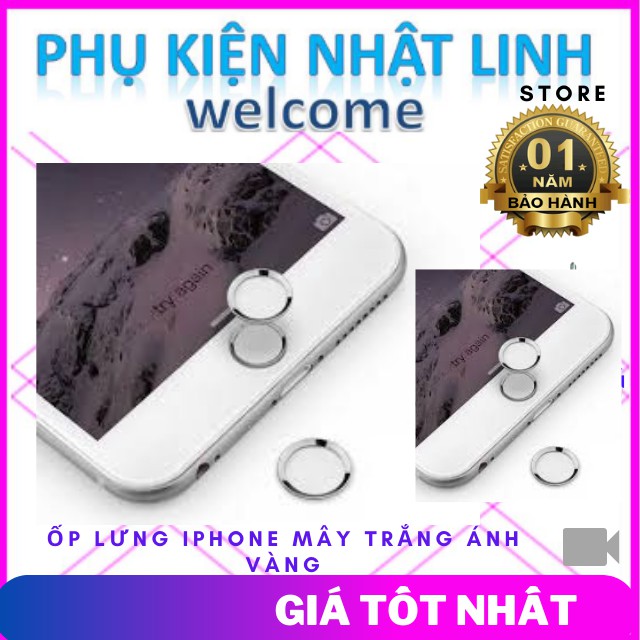 Nút Home Giả  Trắng Đen Cho iPhone 5/5S/6/6S/6Plus/6SPlus/7/7Plus