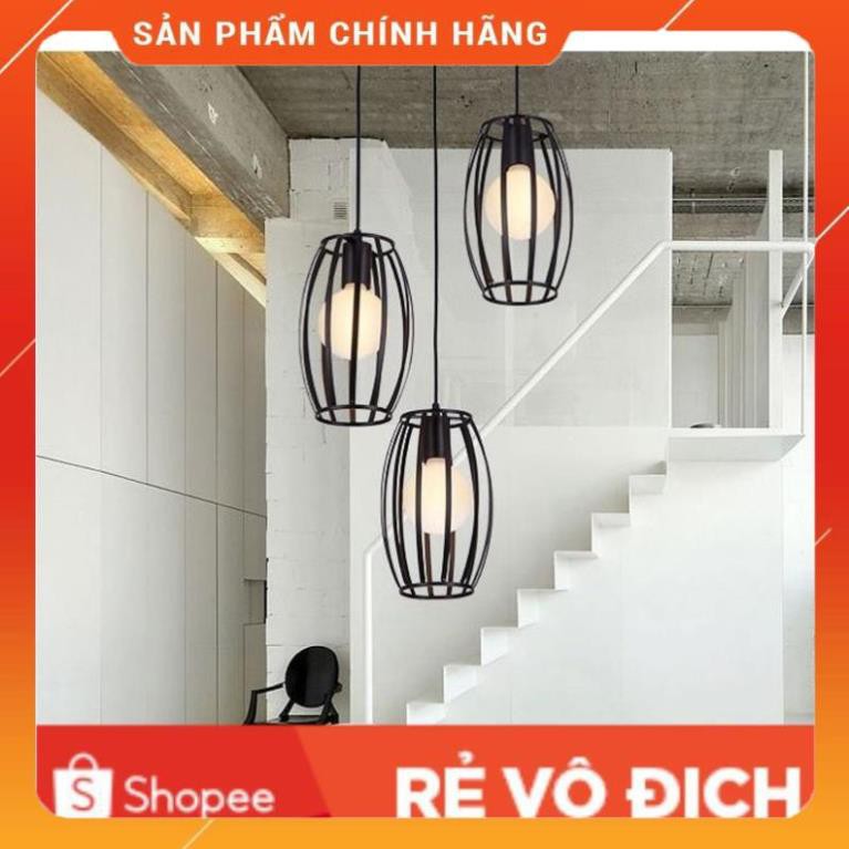 Đèn thả nghệ thuật lồng sắt hình