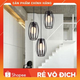 Đèn thả nghệ thuật lồng sắt hình