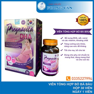 Viên bổ bà bầu, phụ nữ mang thai và cho con bú bổ sung DHA, sắt, canxi