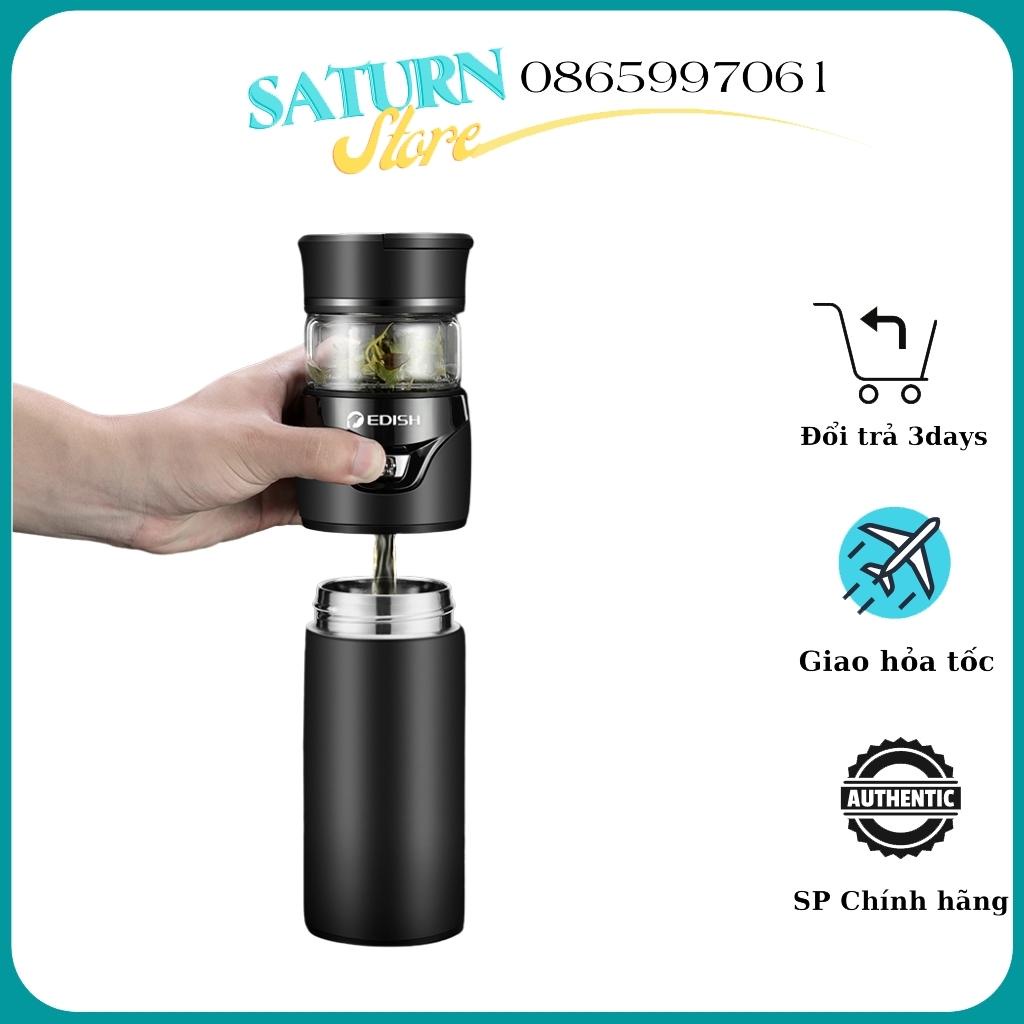 Bình pha trà giữ nhiệt, Bình pha trà Edish (450ml) Có Màng Lọc - Bảo hành 1 ĐỔI 1