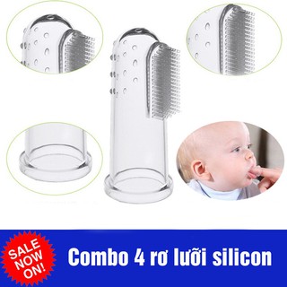 Bàn chải rơ lưỡi silicon cho bé( set 2 chiếc)