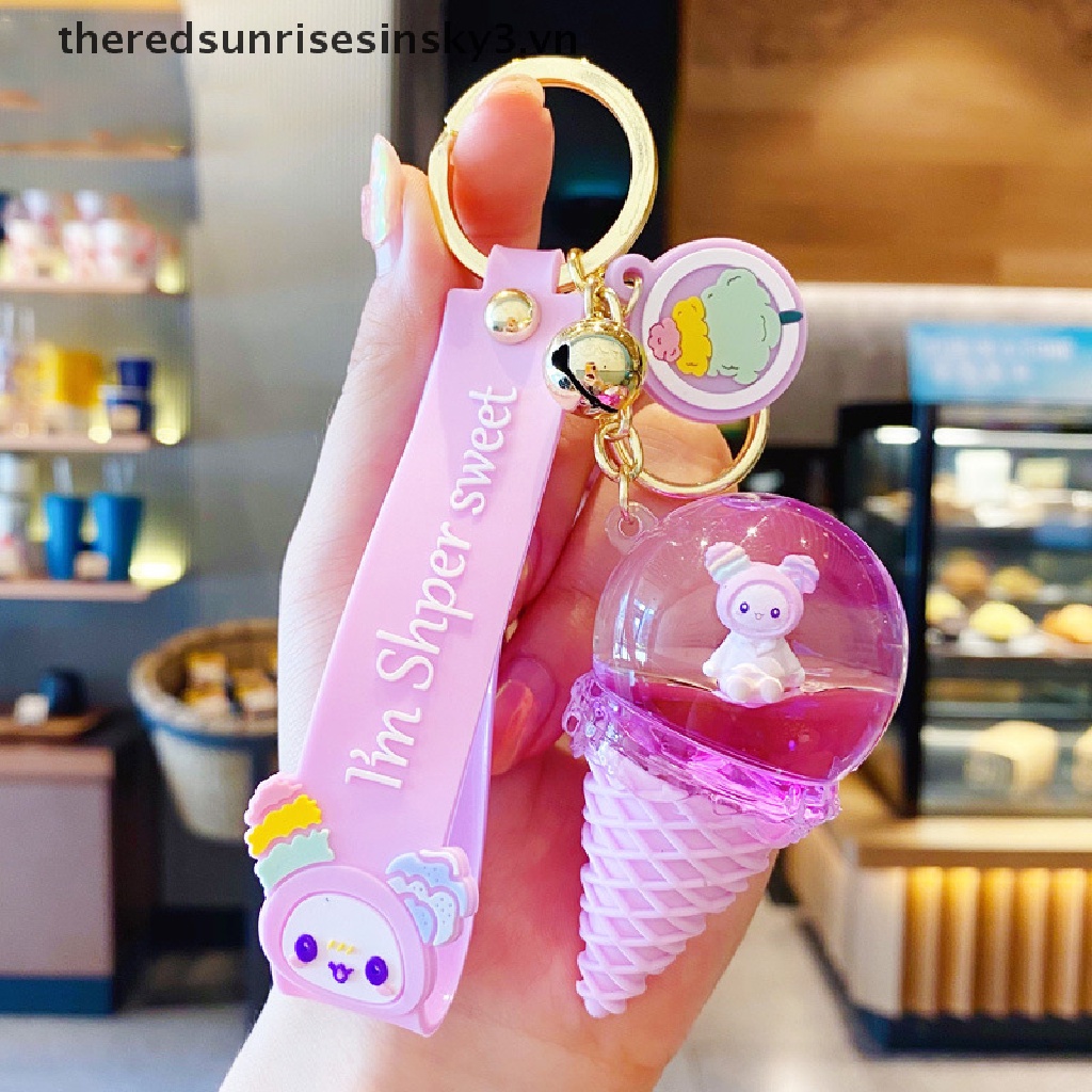 Móc Khóa Hình Cây Kem Dễ Thương