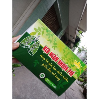 KẸO NGẬM HO NHUẬN PHẾ Kingphar - vỉ 8 viên - giúp bổ phế tiêu đờm, làm ấm đường hô hấp.