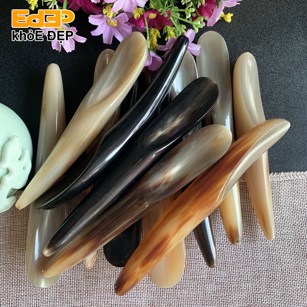 Cây Cạo Gió Massage Day Ấn Huyệt Chất Liệu Sừng - Dụng Cụ Diện Chẩn (Thông Kinh Mạch, Mát Xa, Làm Đẹp, Chăm Sóc Da,...)