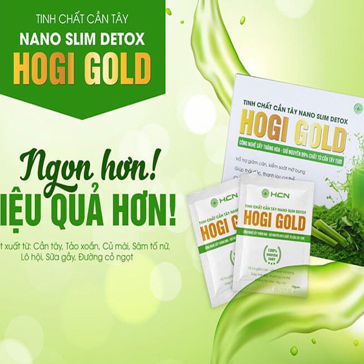 Tinh chất cần tây Hogi Gold hỗ trợ giảm cân, tinh chất cần tây giúp thải độc cơ thể, thanh lọc cơ thể