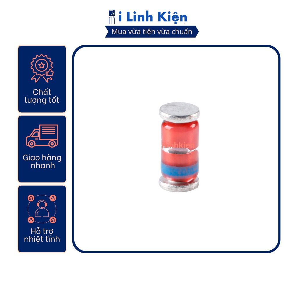 Diode zener dán SMD 3.3V/3.9V/5.1V/5.6V/6.2V/9.1V/12V/15V/20V/24V 1W.