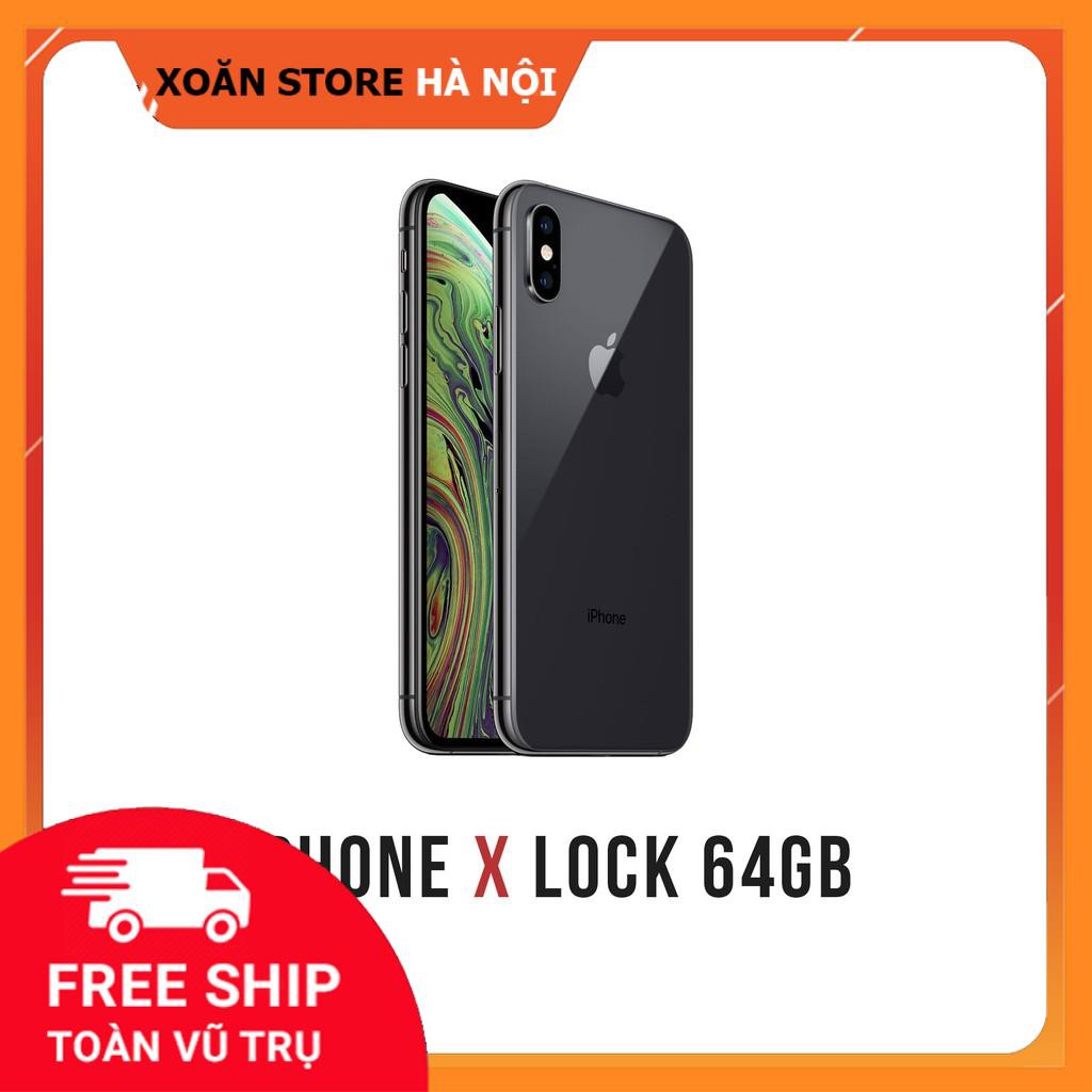 ĐIỆN THOẠI IPHONE X LOCK 64GB mới 99% bảo hành 12 tháng lỗi là đổi tại XOĂN STORE