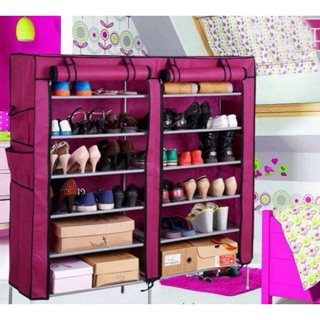 Tủ vải đựng giày dép đa năng 6 tầng 12 ngăn