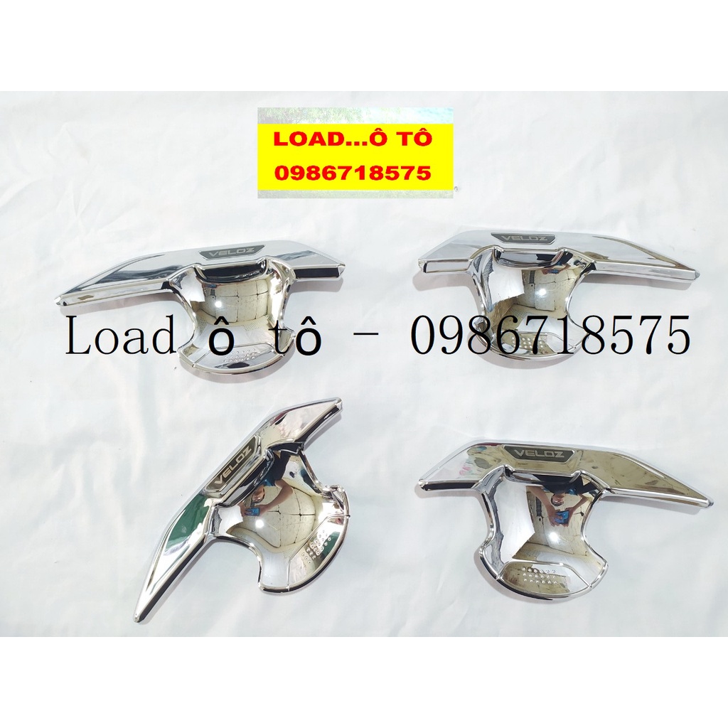 Ốp Tay Nắm, Hõm Cửa Xe Toyota Veloz 2022-2023 Mẫu Mạ Crom Sáng Bóng Cao Cấp