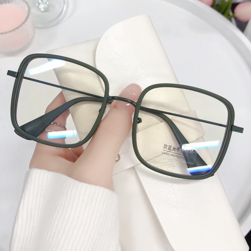 Kính Chống Tia Bức Xạ Gọng Lớn Thời Trang Hàn Quốc Cho Nữ