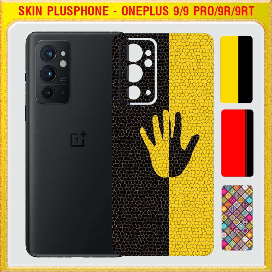 Dán Skin mặt sau cho OnePlus 9, 9 Pro, 9R, 9RT 5G in phối màu cách điệu