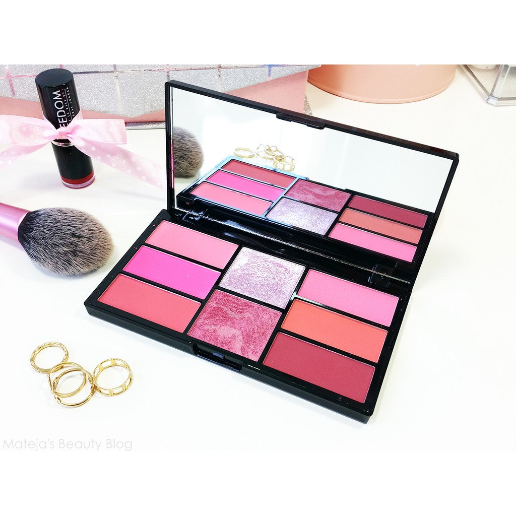 [TOP 1 SHOPEE] Bảng má và tạo khối Freedom Pro Blush &amp; Highlight - Pink &amp; Baked (Bill Anh)