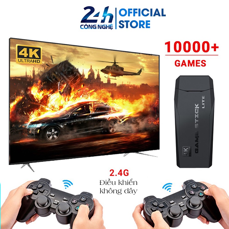 Bộ máy chơi game gia đình cổ điển 2 tay cầm AV/HDMI Nintendo Ps1 10000 games - K1244