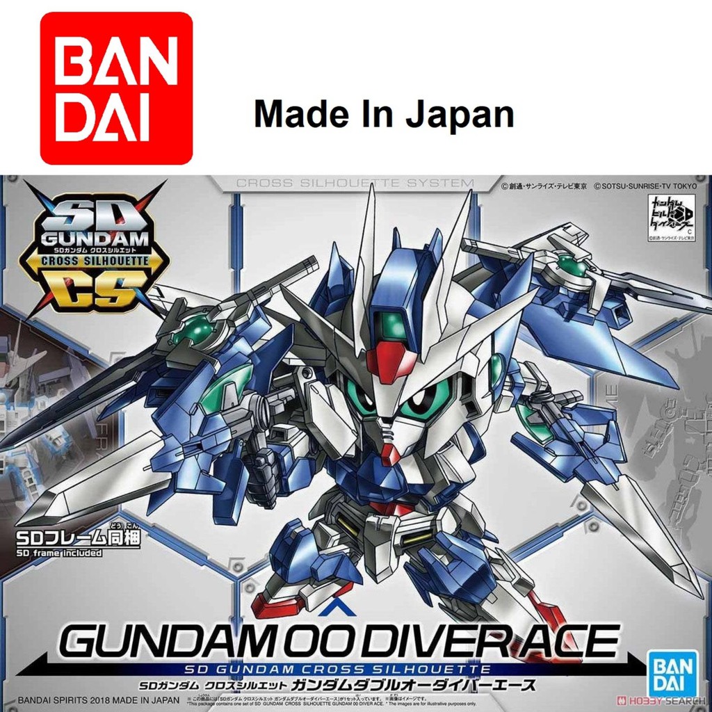 Mô hình Gundam Bandai SDCS Gundam 00 Diver Ace Serie SD Gundam Cross Silhouette