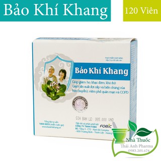 BẢO KHÍ KHANG - Giảm Tái Phát Hen Suyễn, Viêm Phế Quản Mạn, COPD.
