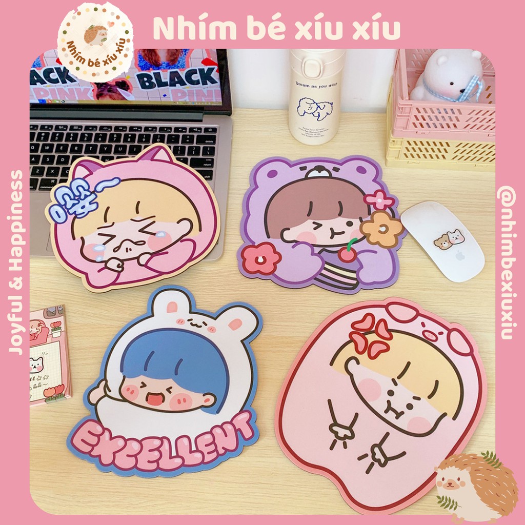 Miếng lót chuột infeel.me xinh xỉu mouse pad cute tấm di chuột chống thấm nước