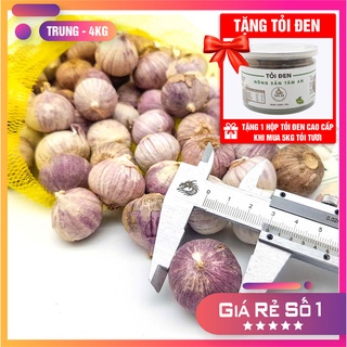 [Mua 5 tặng 1] 4kg tỏi cô đơn loại trung. Tặng 1 hộp tỏi đen cao cấp khi mua 5kg