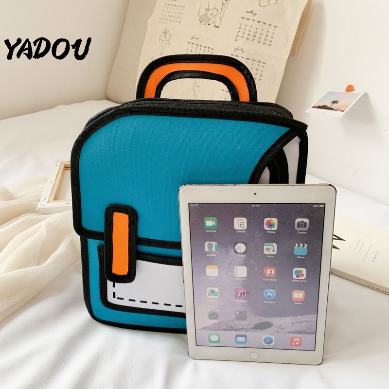 Ba lô hoạt hình 3D hologram thời trang trẻ em và nữ sinh tiểu học