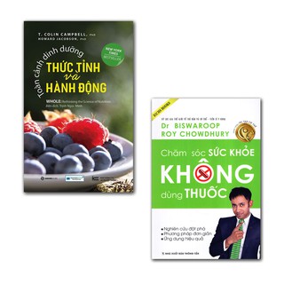 Sách - Combo Toàn cảnh dinh dưỡng thức tỉnh và hành động + Chăm sóc sức khỏe không dùng thuốc